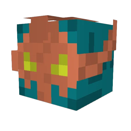 Kospike Minecraft avatar head, 3D render