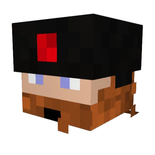 KostBond Minecraft avatar head, 3D render