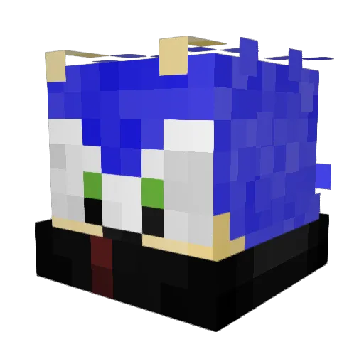 KostaDa Minecraft avatar head, 3D render