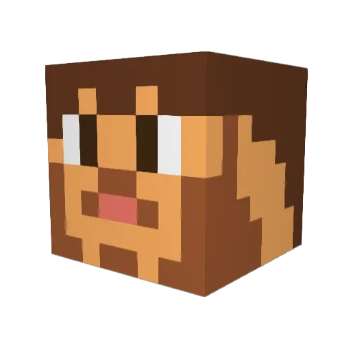 KostaKoof Minecraft avatar head, 3D render