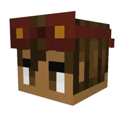 KostasPapadat Minecraft avatar head, 3D render