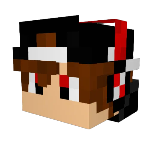 KostekCosta Minecraft avatar head, 3D render