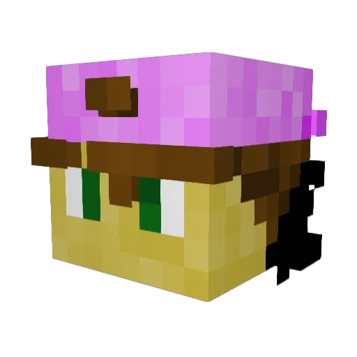 Kostinijo11 Minecraft avatar head, 3D render