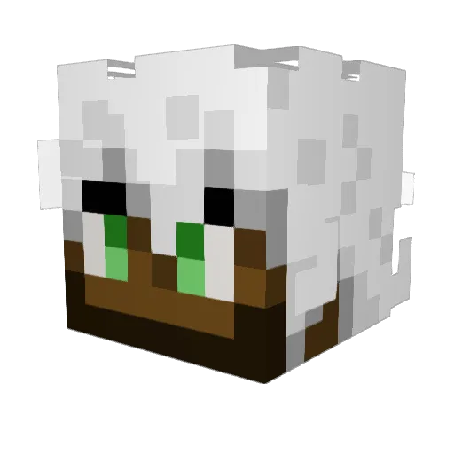Kostjakon Minecraft avatar head, 3D render