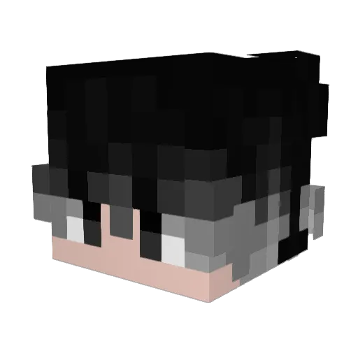 KostowG59 Minecraft avatar head, 3D render