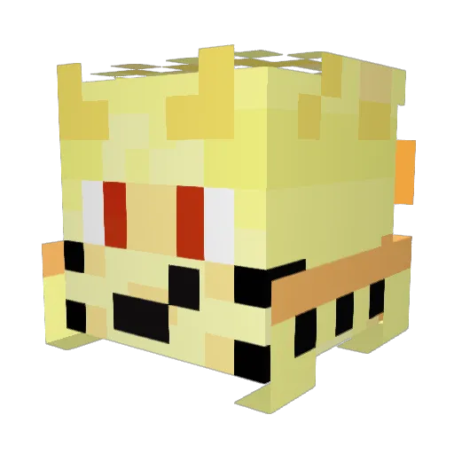 Kostpro2008 Minecraft avatar head, 3D render