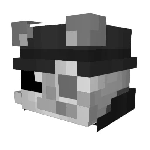 Kostritza Minecraft avatar head, 3D render