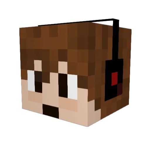 Kostu96 Minecraft avatar head, 3D render