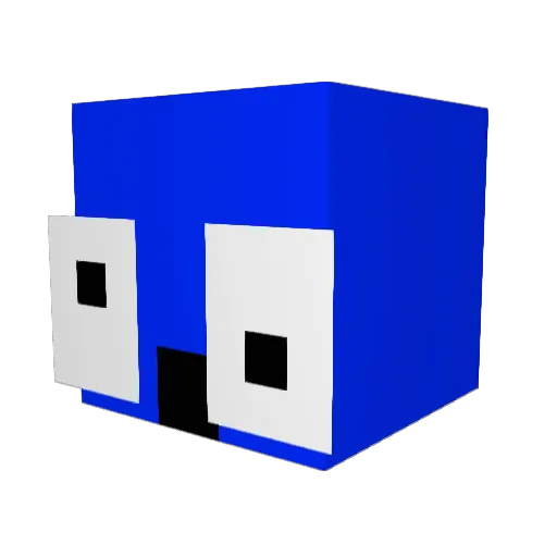 KostuGaming Minecraft avatar head, 3D render