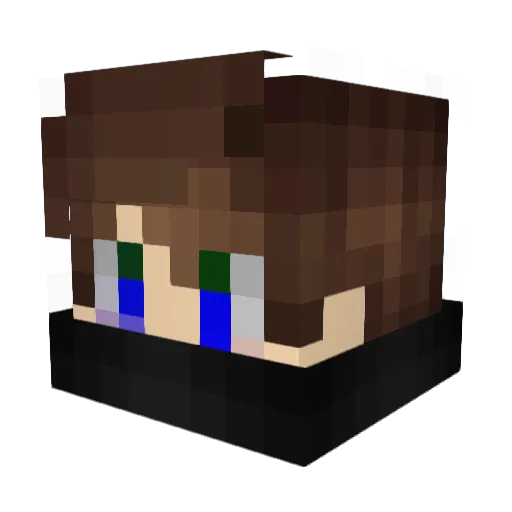 Kostyanp Minecraft avatar head, 3D render