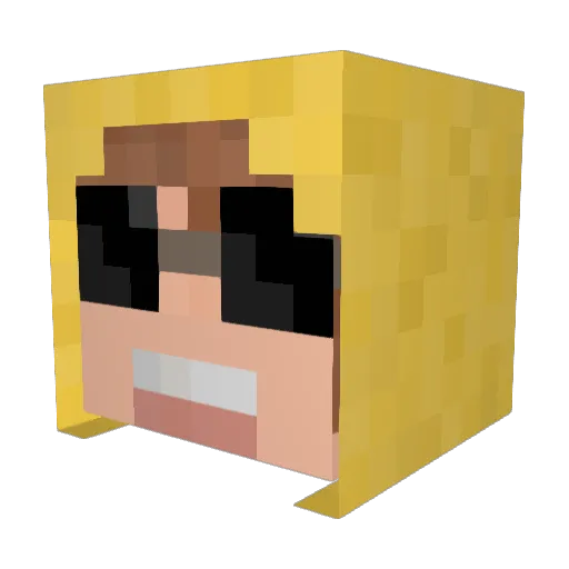 Kosuke0242 Minecraft avatar head, 3D render