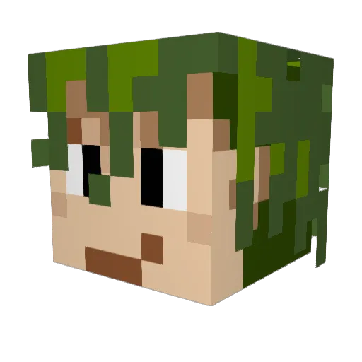 Kosuke_Ueki Minecraft avatar head, 3D render