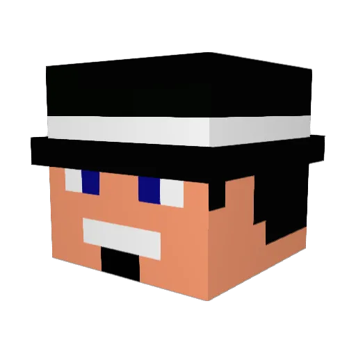 Koszyk52 Minecraft avatar head, 3D render