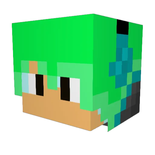 KotJot123 Minecraft avatar head, 3D render