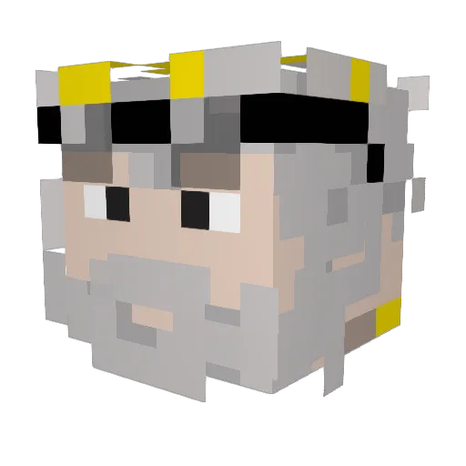 KotVik Minecraft avatar head, 3D render