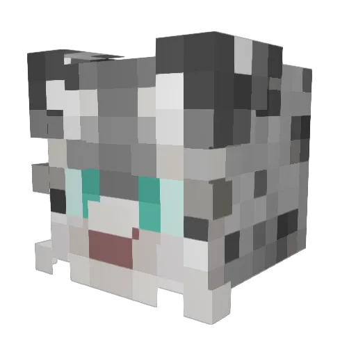 Kot_0918 Minecraft avatar head, 3D render