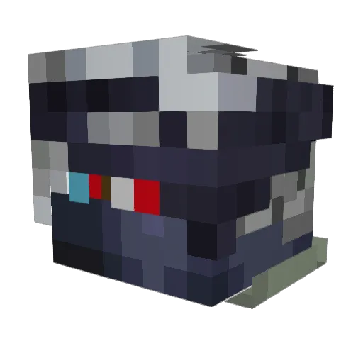 Kot_Kiot Minecraft avatar head, 3D render