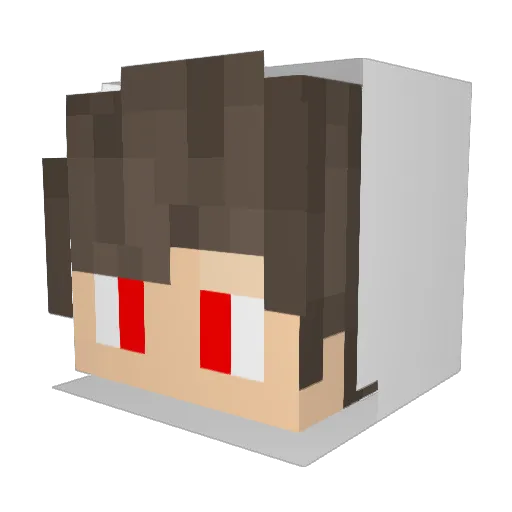 Kot_NarkoMan Minecraft avatar head, 3D render
