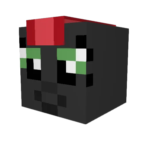 KotaFox267 Minecraft avatar head, 3D render