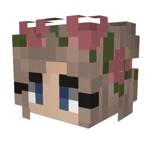 KotaMT_ Minecraft avatar head, 3D render