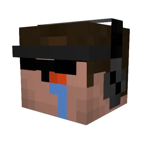 Kota_Pro Minecraft avatar head, 3D render