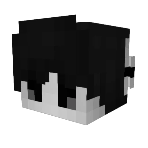 KotaiHoshi Minecraft avatar head, 3D render