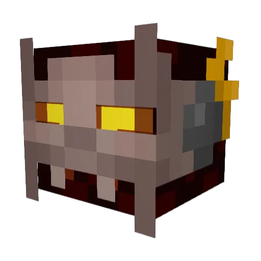 Kotami Minecraft avatar head, 3D render