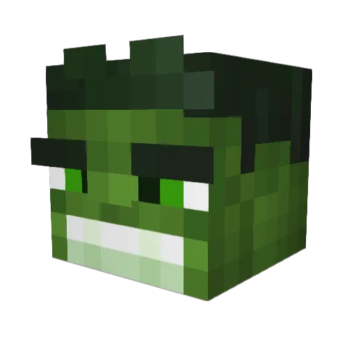 Kotaota_ Minecraft avatar head, 3D render