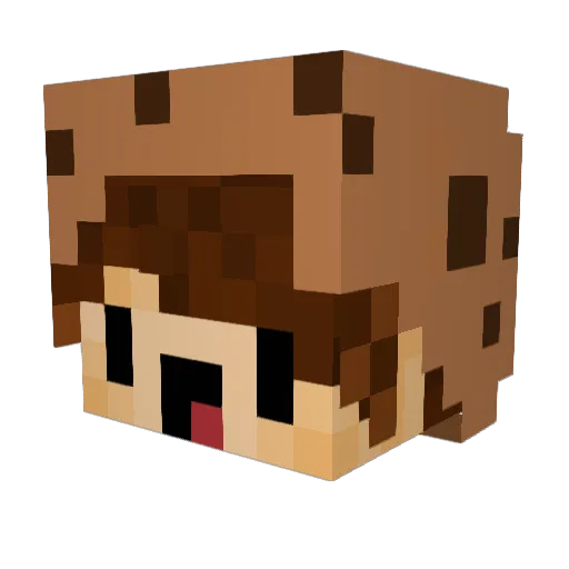 Kotaplayz Minecraft avatar head, 3D render