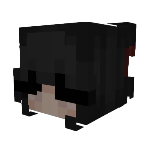 Kotari Minecraft avatar head, 3D render