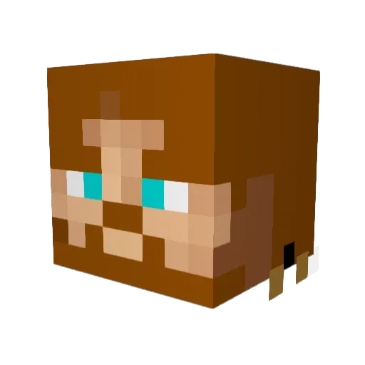 KotatoChip Minecraft avatar head, 3D render