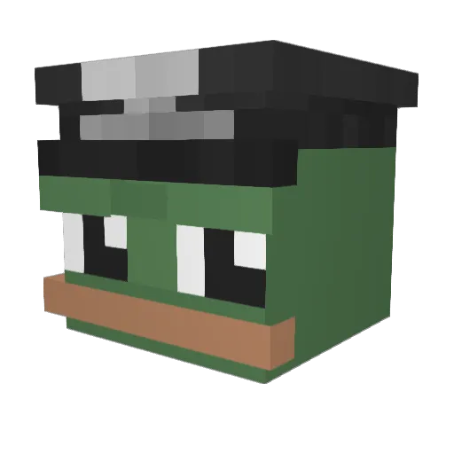 Kote2280313 Minecraft avatar head, 3D render