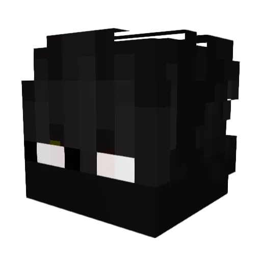 KoteLoooL Minecraft avatar head, 3D render