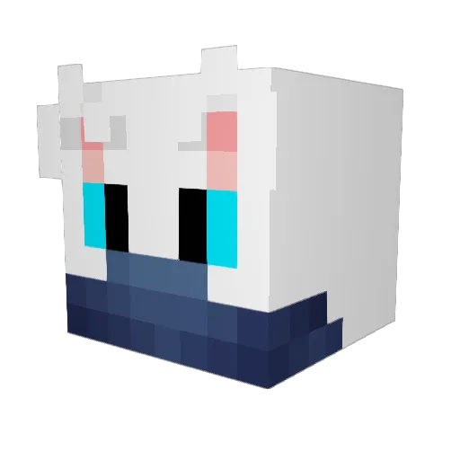 KoteTheGreat Minecraft avatar head, 3D render