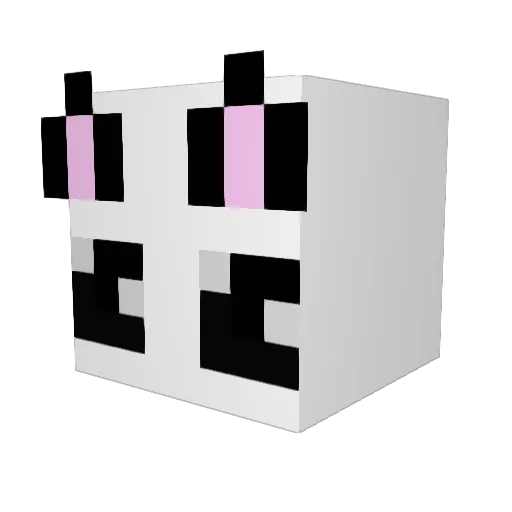 Koteczek67896 Minecraft avatar head, 3D render