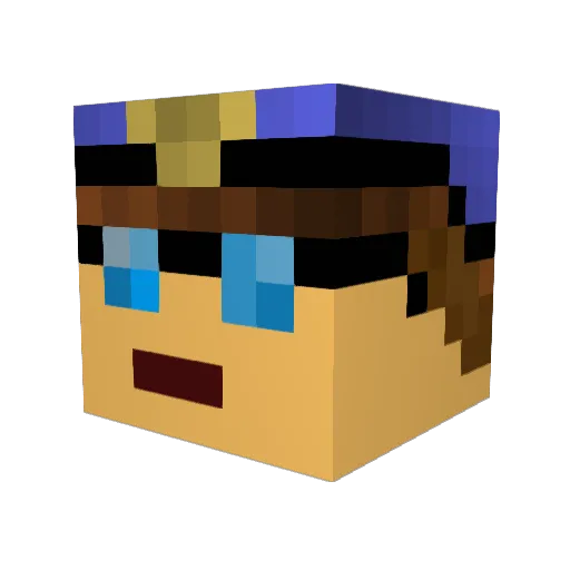 KothSword Minecraft avatar head, 3D render