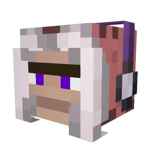 Kothar Minecraft avatar head, 3D render