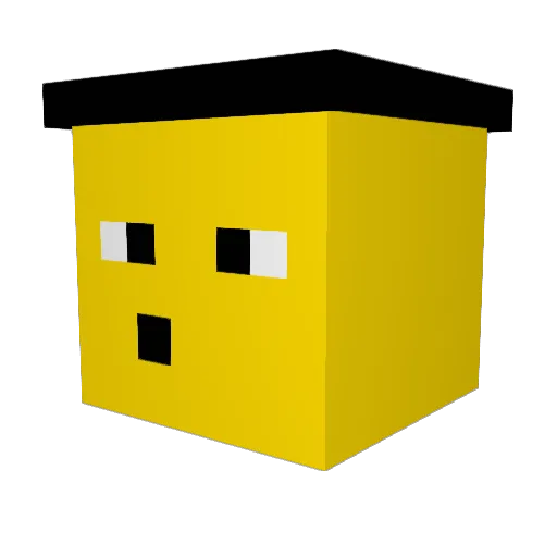 KotiKotenstein Minecraft avatar head, 3D render