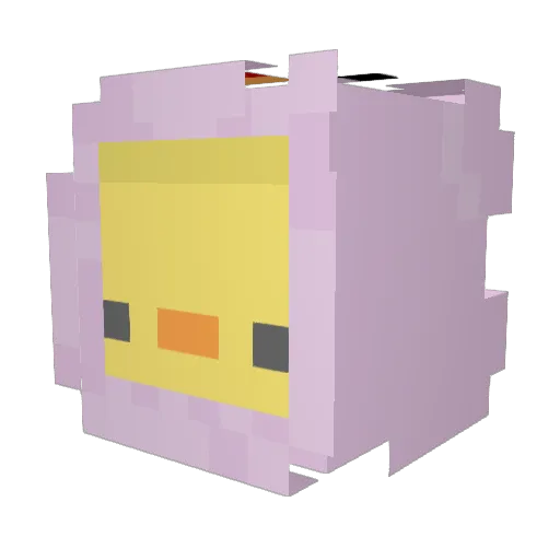 Kotik91 Minecraft avatar head, 3D render