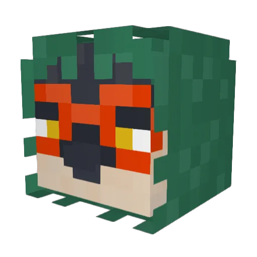 KotikNiko Minecraft avatar head, 3D render