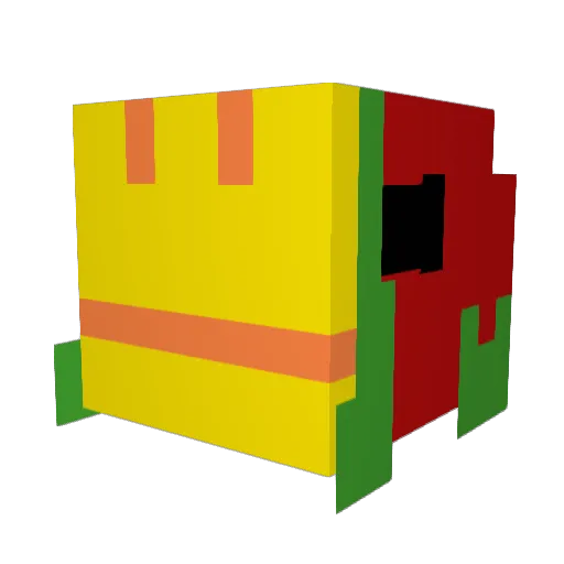 Kotik_games Minecraft avatar head, 3D render