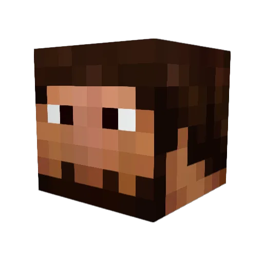 Kotkaiser Minecraft avatar head, 3D render