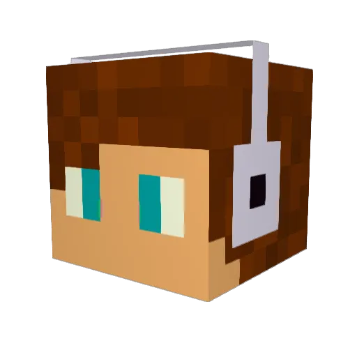 Koto3 Minecraft avatar head, 3D render