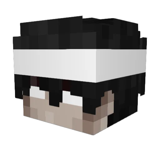 KotoGoatKo Minecraft avatar head, 3D render