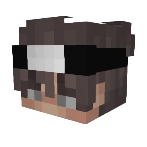 KotoHanna Minecraft avatar head, 3D render