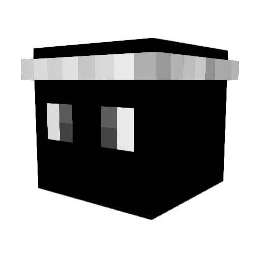 Kotoko01 Minecraft avatar head, 3D render