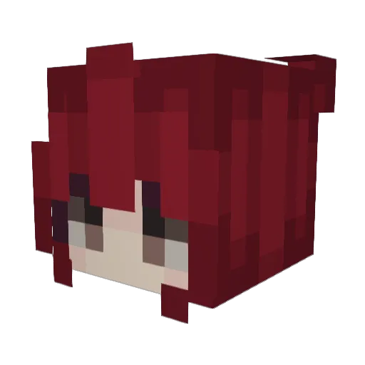 Kotori2157 Minecraft avatar head, 3D render