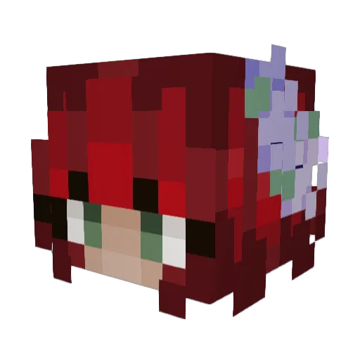 KotoriTengu Minecraft avatar head, 3D render