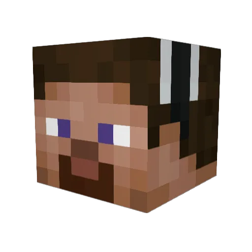 KotteCraft Minecraft avatar head, 3D render