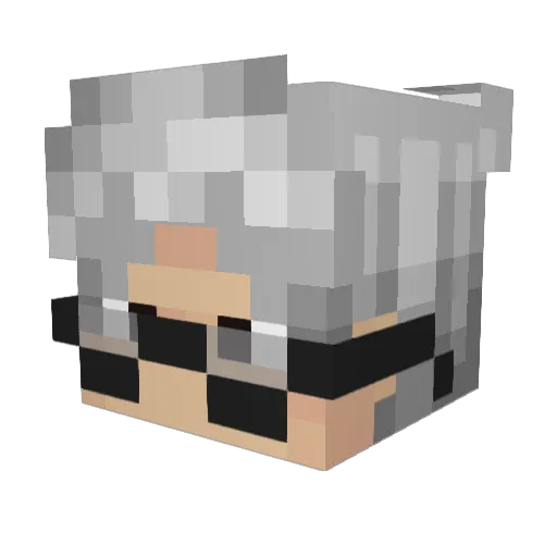 Kotten22 Minecraft avatar head, 3D render
